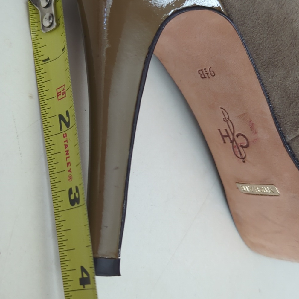 Cole Haan Marisa Nike Air Platform Suede Heels Ten Rounded Toe Size 9.5 B - Picture 12 of 13